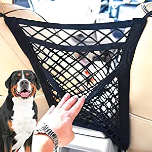 Car Mesh Organizer 3-Layer, Dog Net