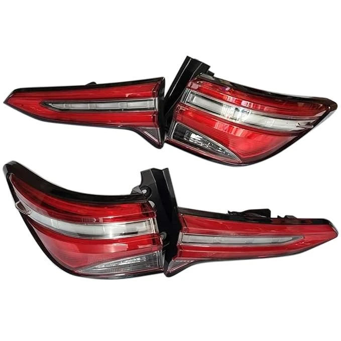 Toyota Legender / Fortuner / Sigma Tail Lights & DRL | Red Variant | Blinking Indicator | Plug-and-Fit